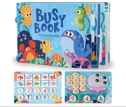 Montessori Baby Busy Stickers Book 'My First Quiet Book' Early Learning Educational Toy for Children Matching Game for Babies