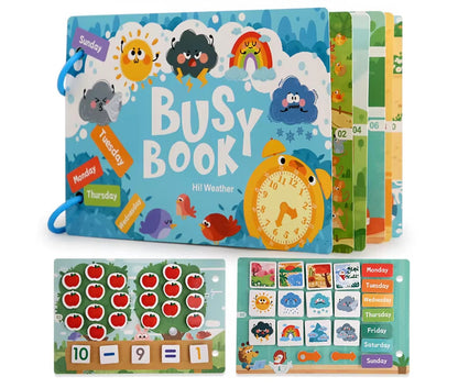 Montessori Baby Busy Stickers Book 'My First Quiet Book' Early Learning Educational Toy for Children Matching Game for Babies