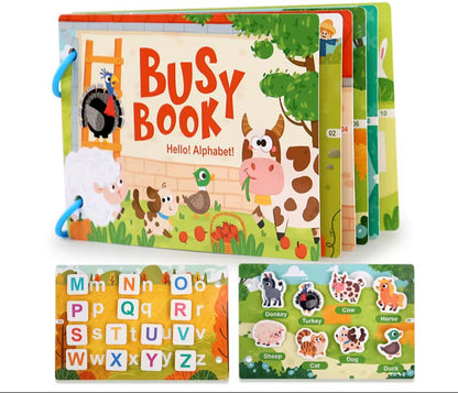 Montessori Baby Busy Stickers Book 'My First Quiet Book' Early Learning Educational Toy for Children Matching Game for Babies