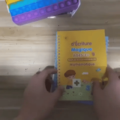 Pack 4 Cahiers Magiques Réutilisables – dès 3 ans