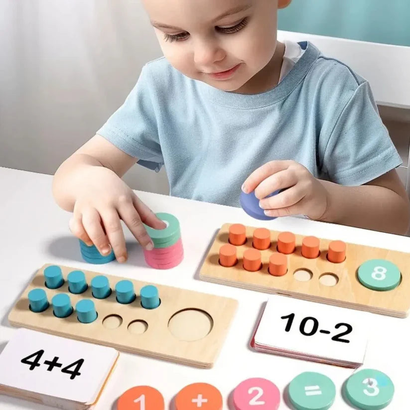 Ten Frame Sets - Jeu Découverte Arithmétique en Bois Montessori