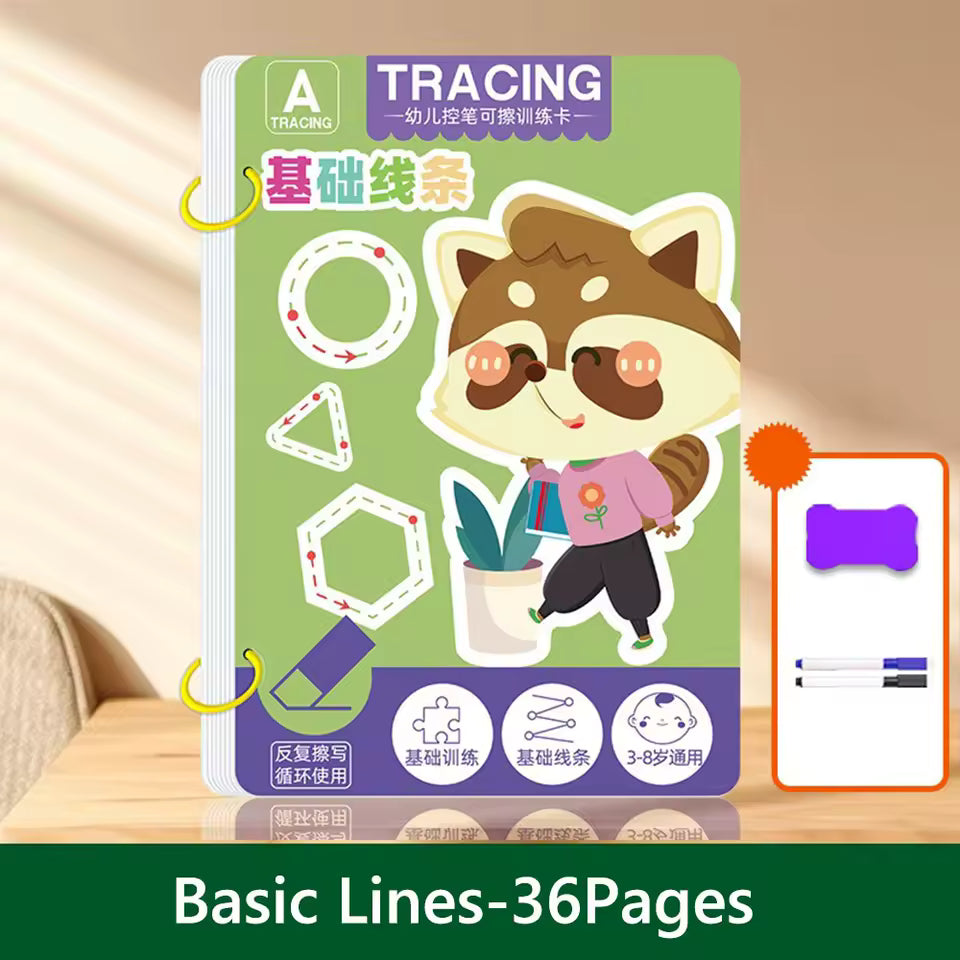 Cahier d'Exercices Réutilisables pour les enfants