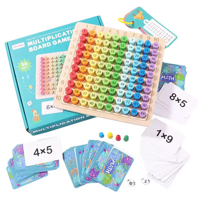 Jeu Montessori MultiBox™ – Table de Multiplication Tactile pour Enfants